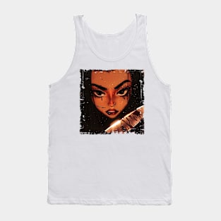 Baddie Revenge Diva Latina Badass with Knife Tank Top